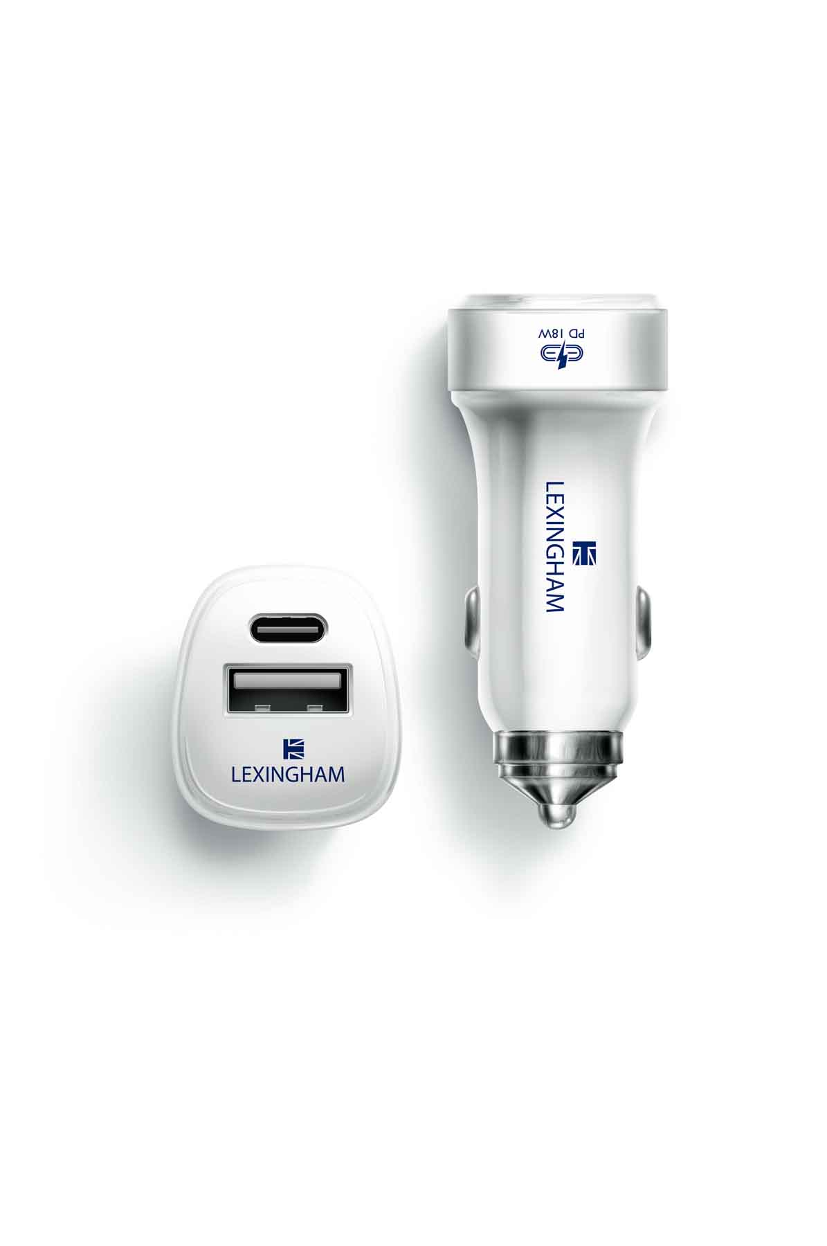 Lexingham Pro Car Charger - 2 Port PD + 2.4 Amp